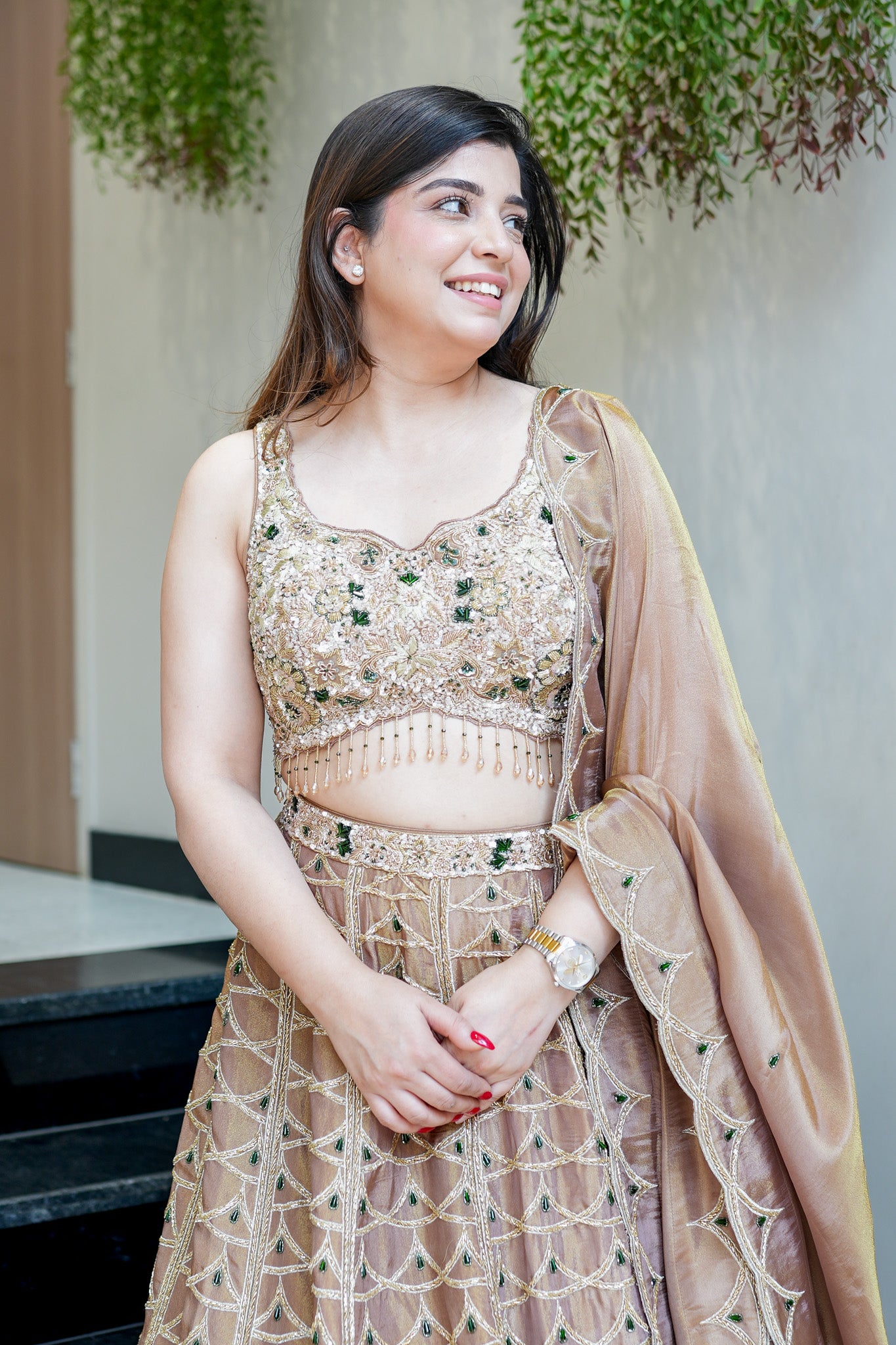 Ahilya Hand Embroidered Lehenga