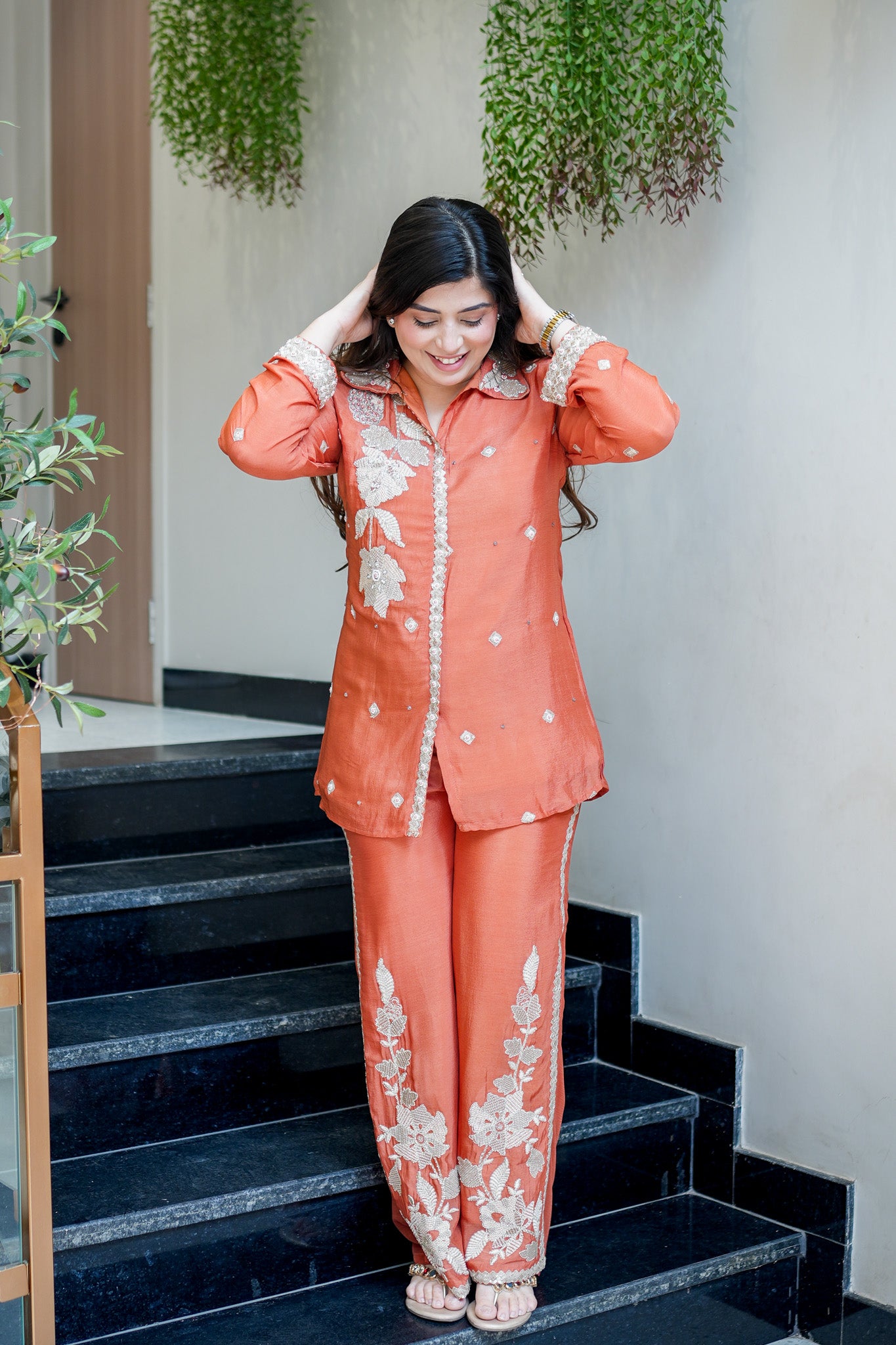 Kaazi Embroidered Co ord Set