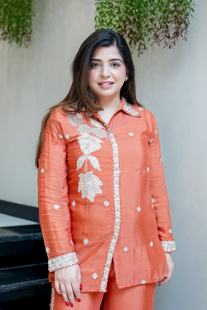 Kaazi Embroidered Co ord Set
