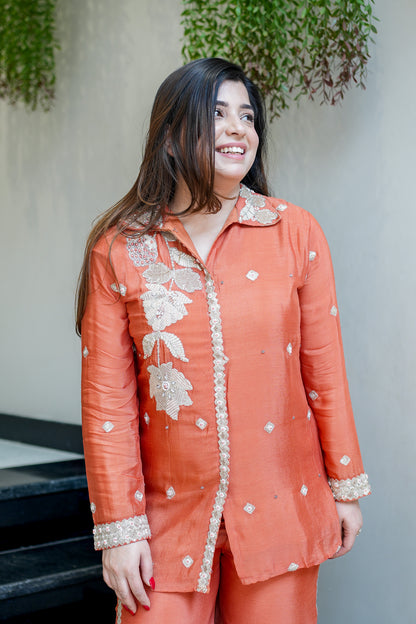 Kaazi Embroidered Co ord Set