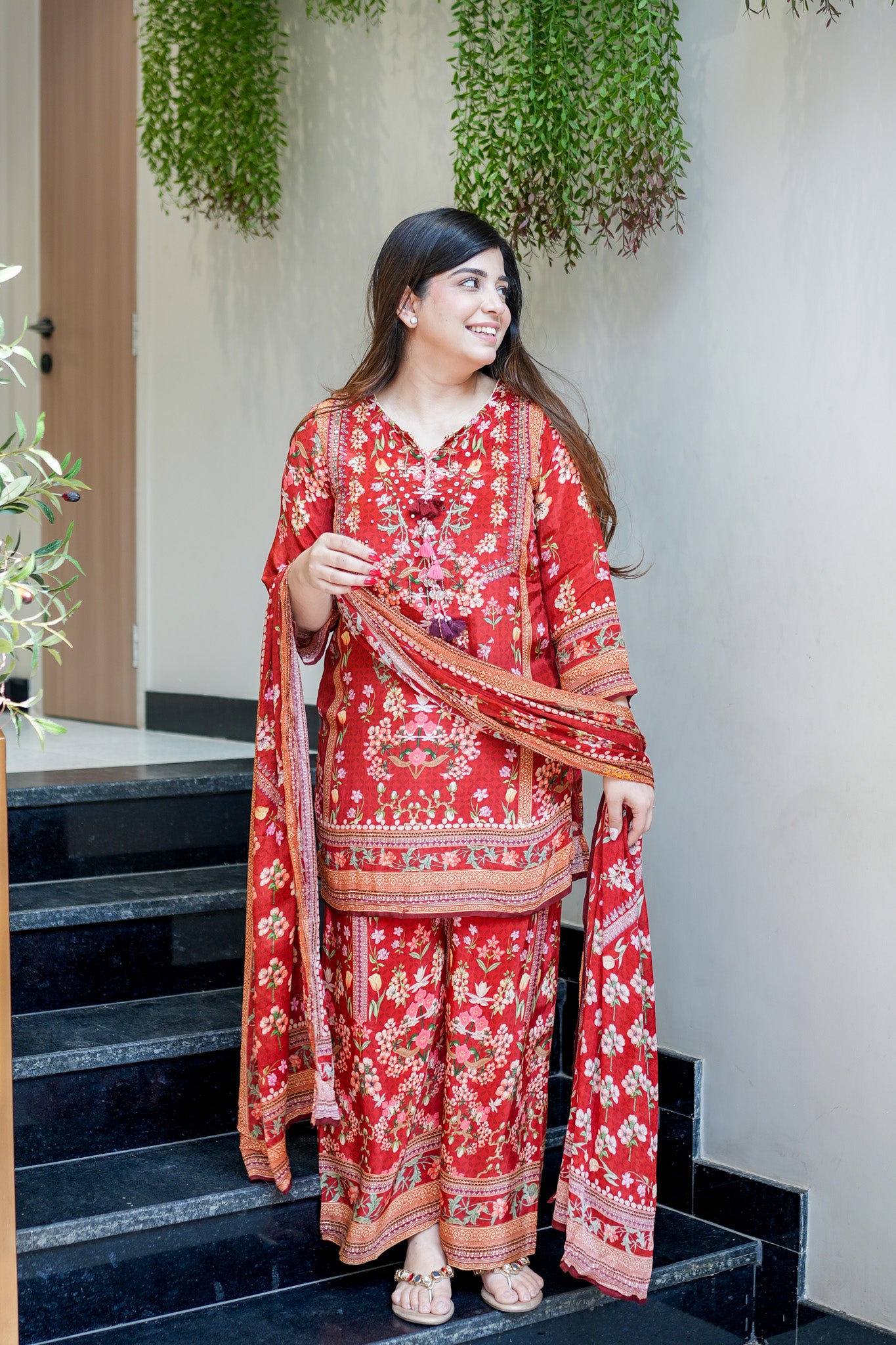 Amna Printed Suit Set