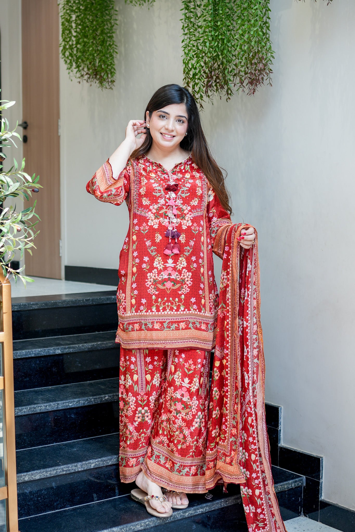 Amna Printed Suit Set