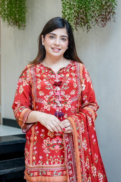 Amna Printed Suit Set