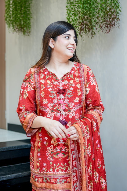Amna Printed Suit Set