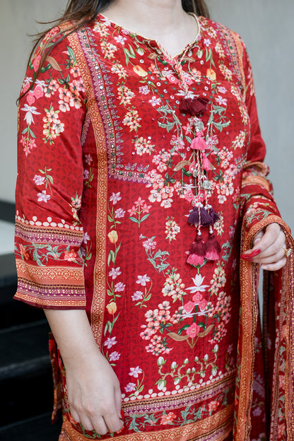 Amna Printed Suit Set