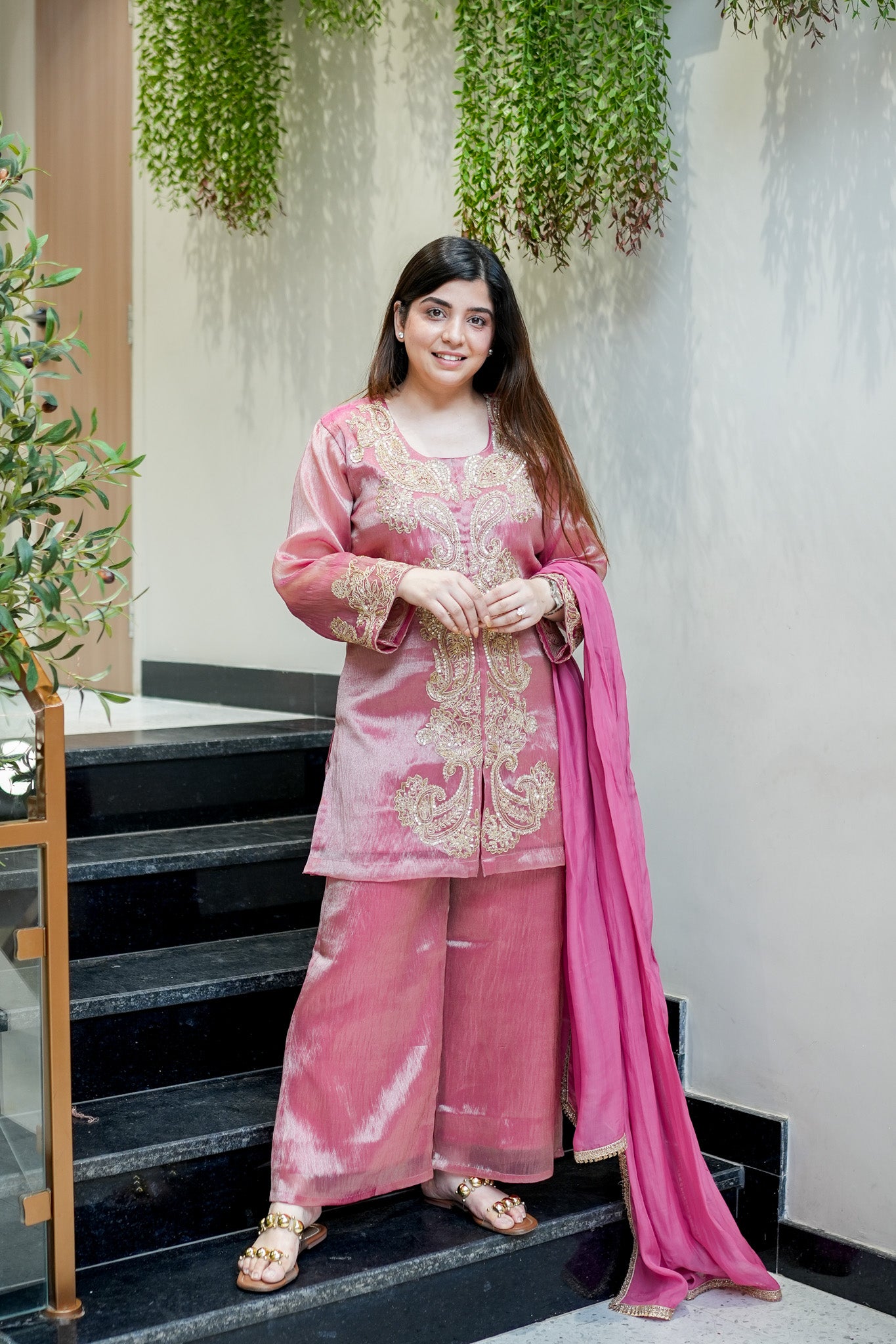 Ahana Embroidered Suit Set