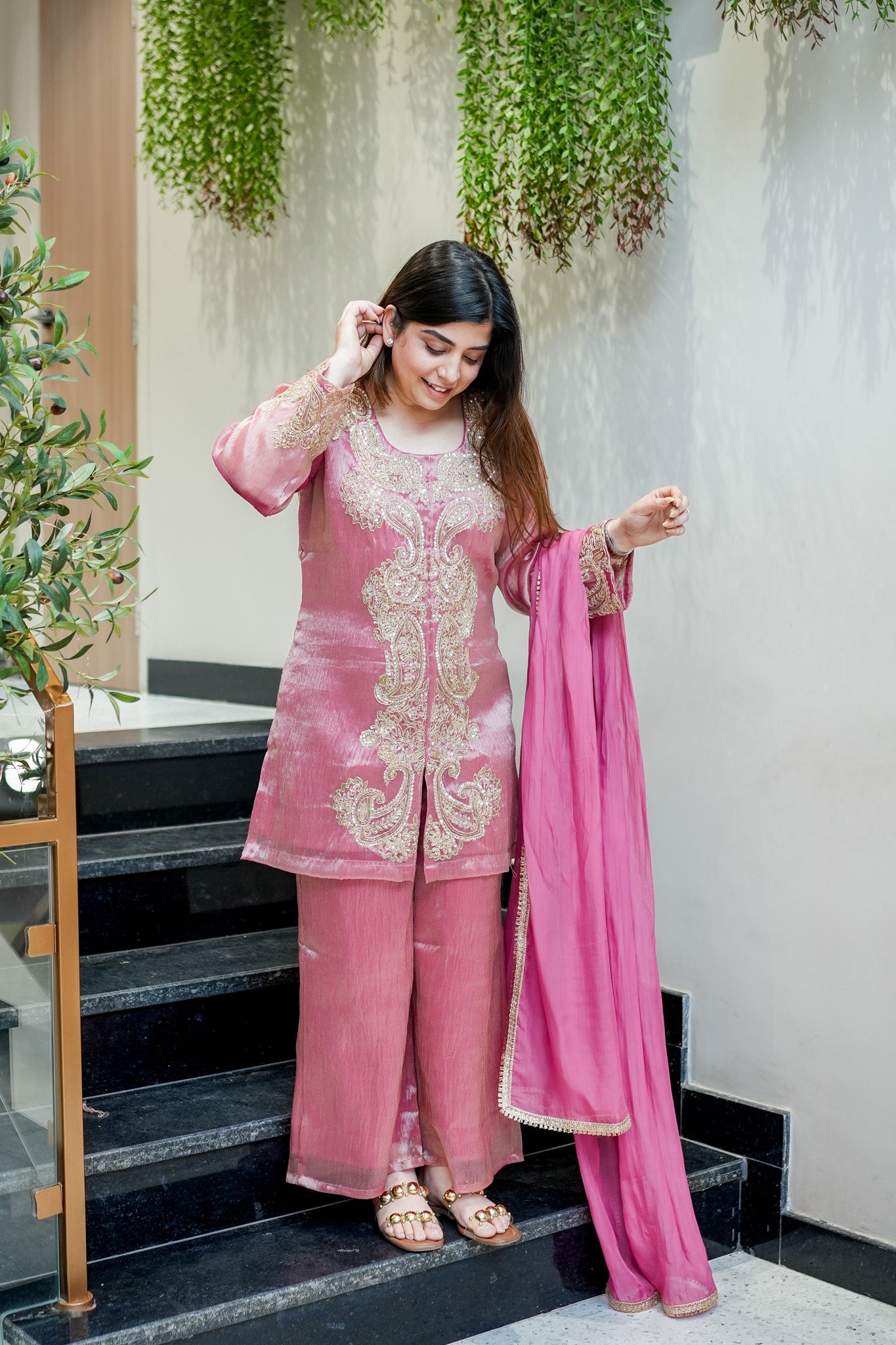 Ahana Embroidered Suit Set