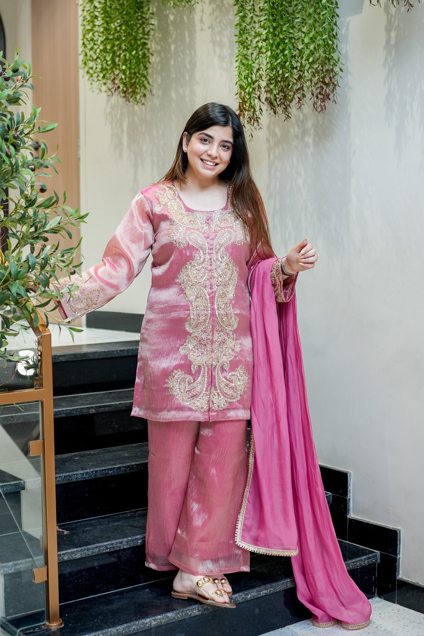 Ahana Embroidered Suit Set