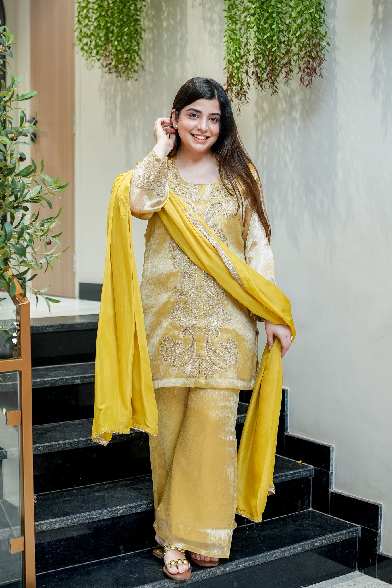 Ahana Embroidered Suit Set