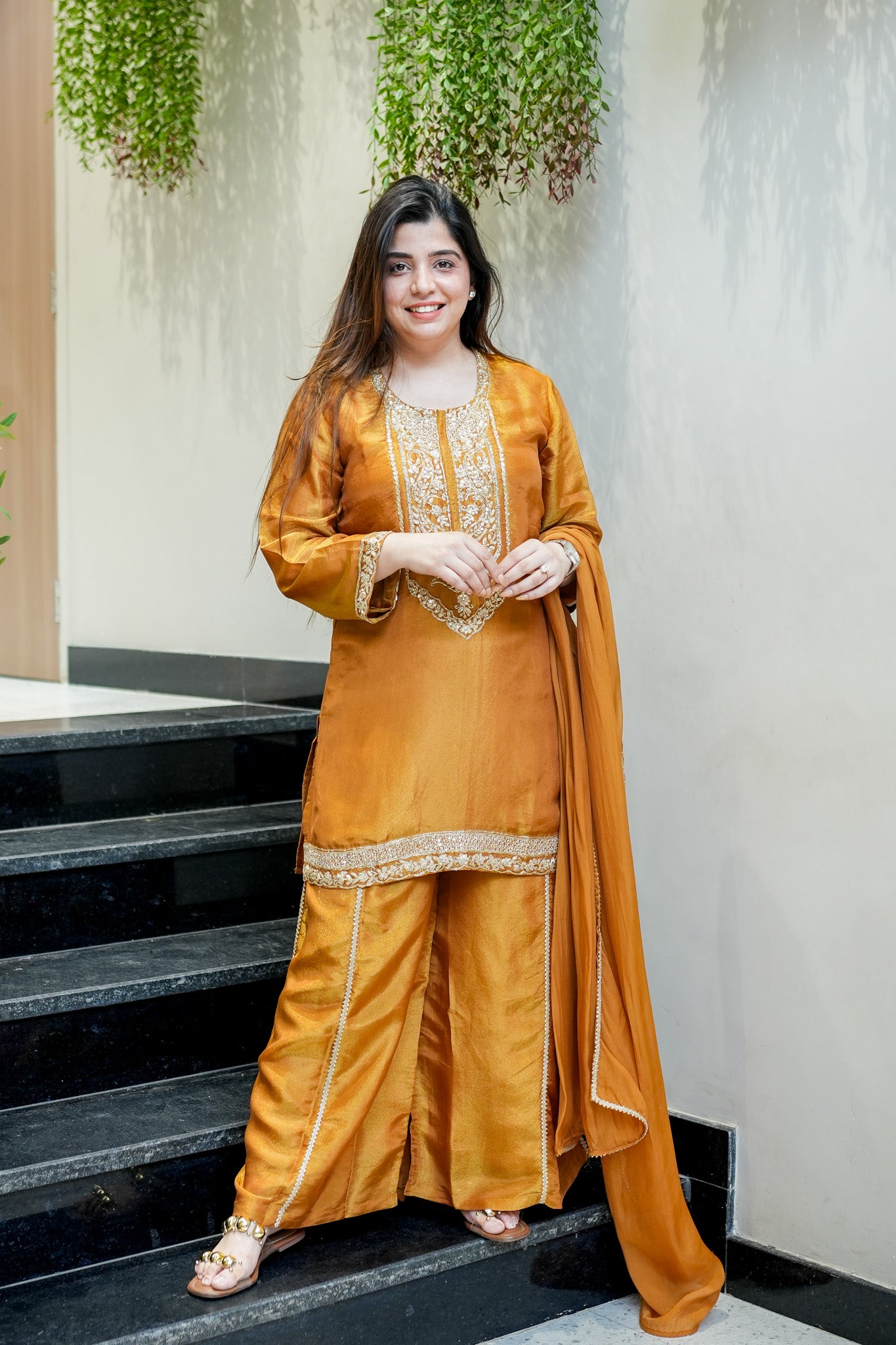 Ruva Embroidered Suit Set