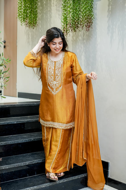 Ruva Embroidered Suit Set