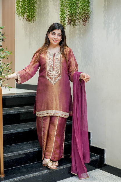 Ruva Embroidered Suit Set