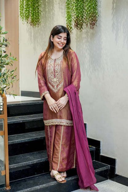 Ruva Embroidered Suit Set