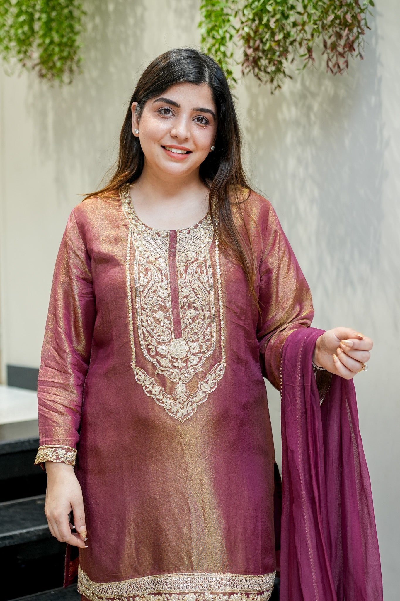 Ruva Embroidered Suit Set