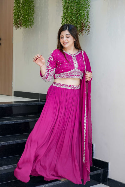 Kimchi Hand Embroidered Lehenga
