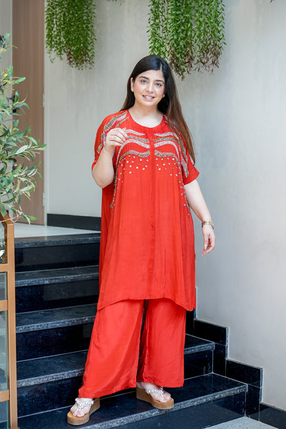 Samira Embroidered Co ord Set