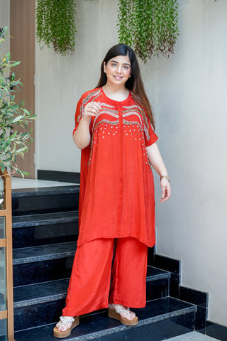 Samira Embroidered Co ord Set