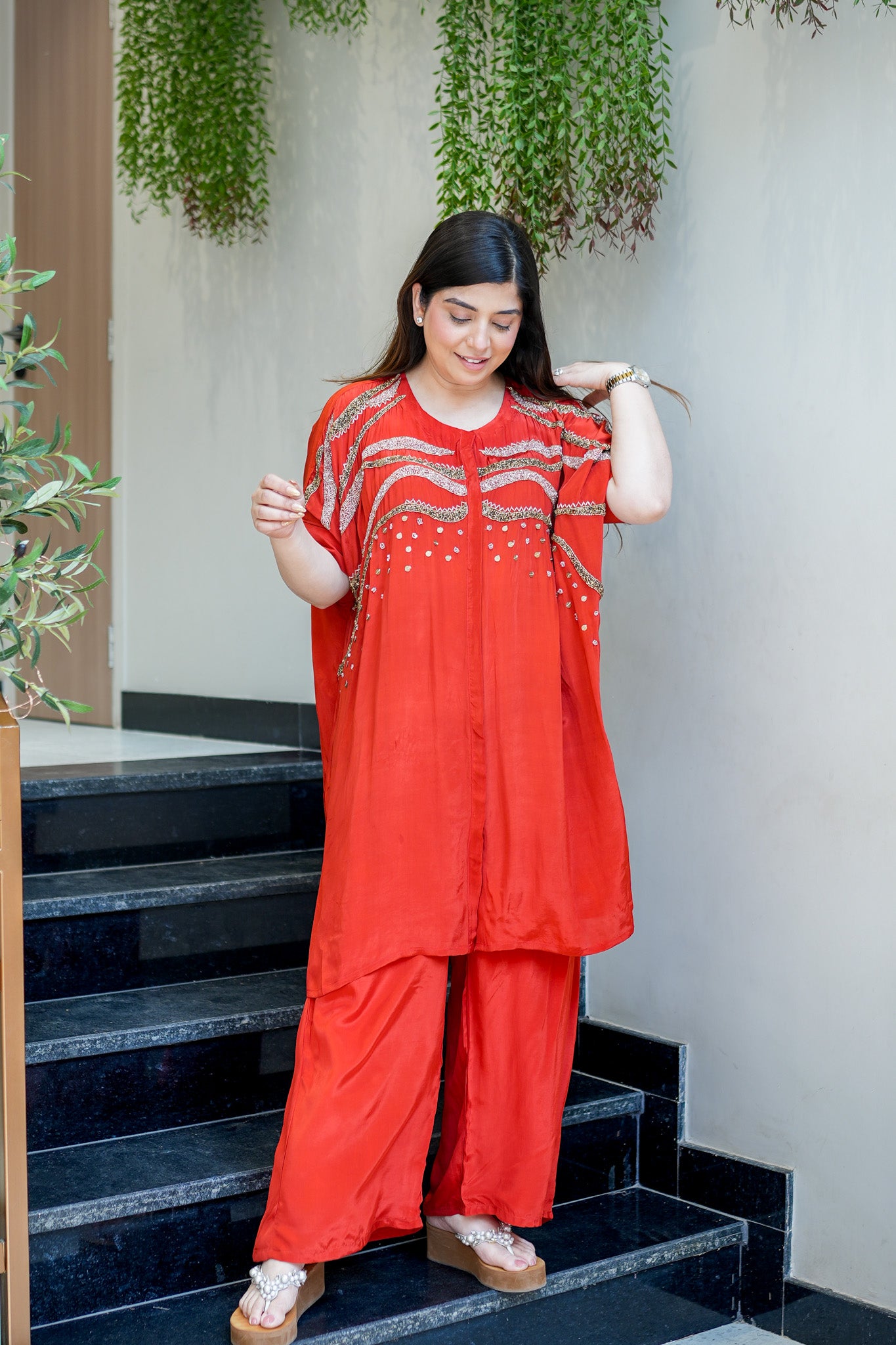 Samira Embroidered Co ord Set