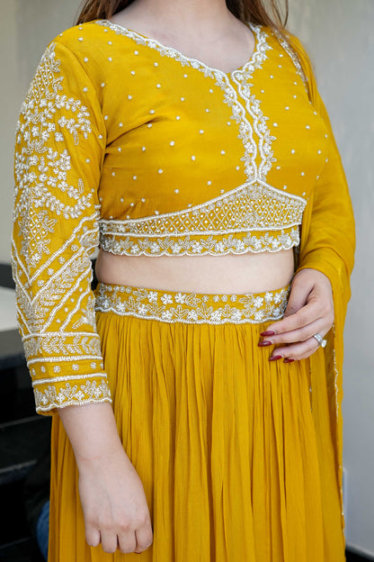 Kimchi Hand Embroidered Lehenga