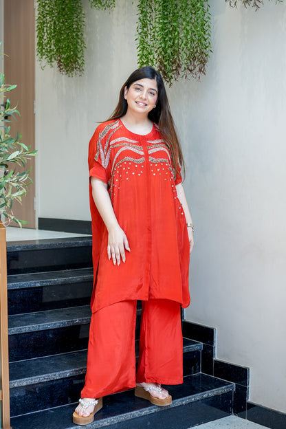 Samira Embroidered Co ord Set