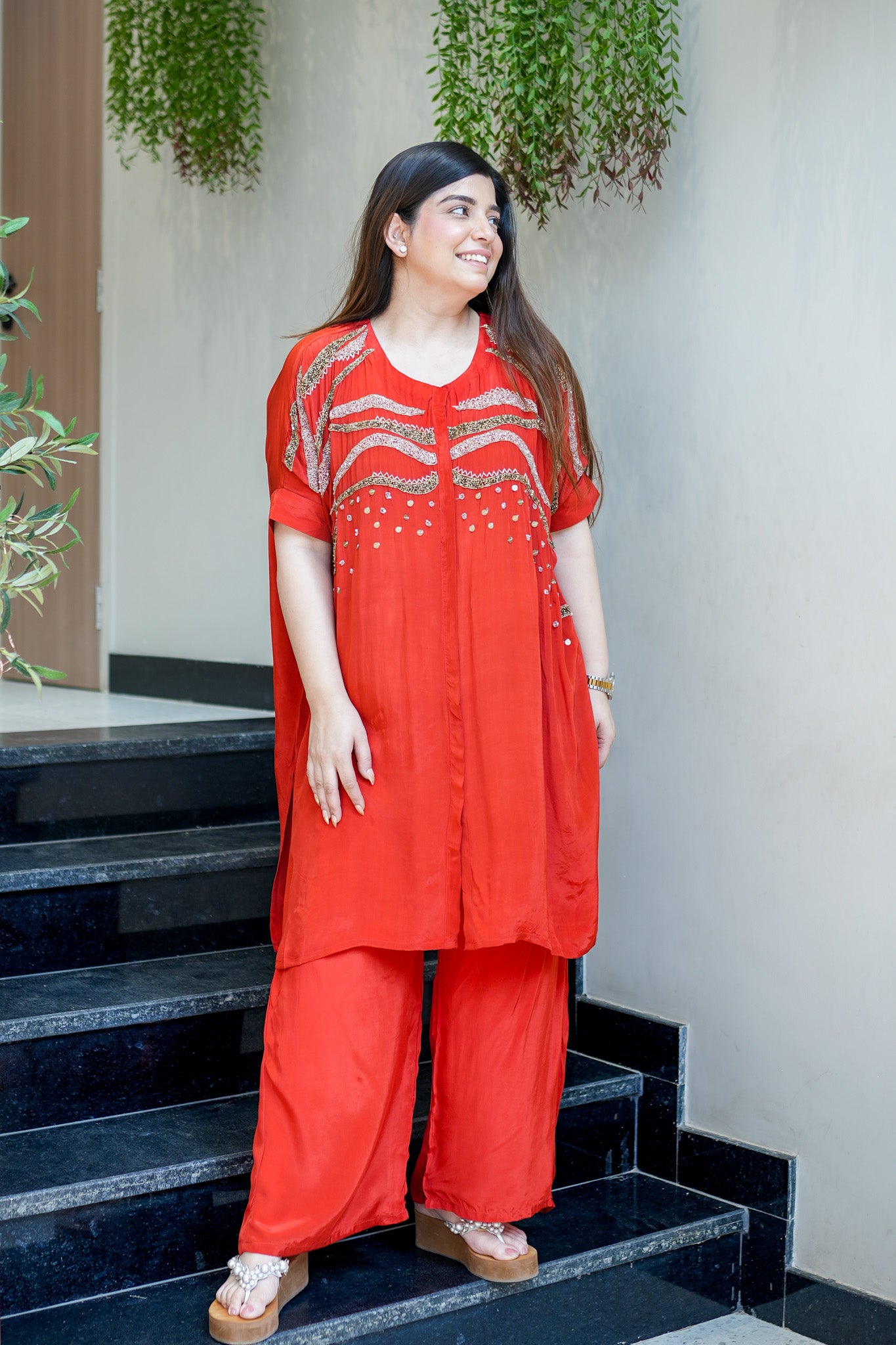 Samira Embroidered Co ord Set