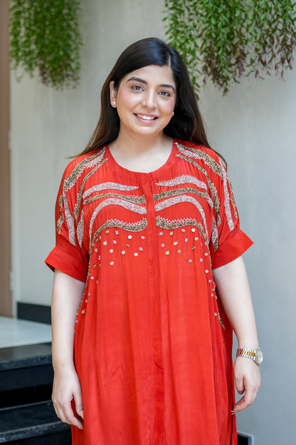 Samira Embroidered Co ord Set