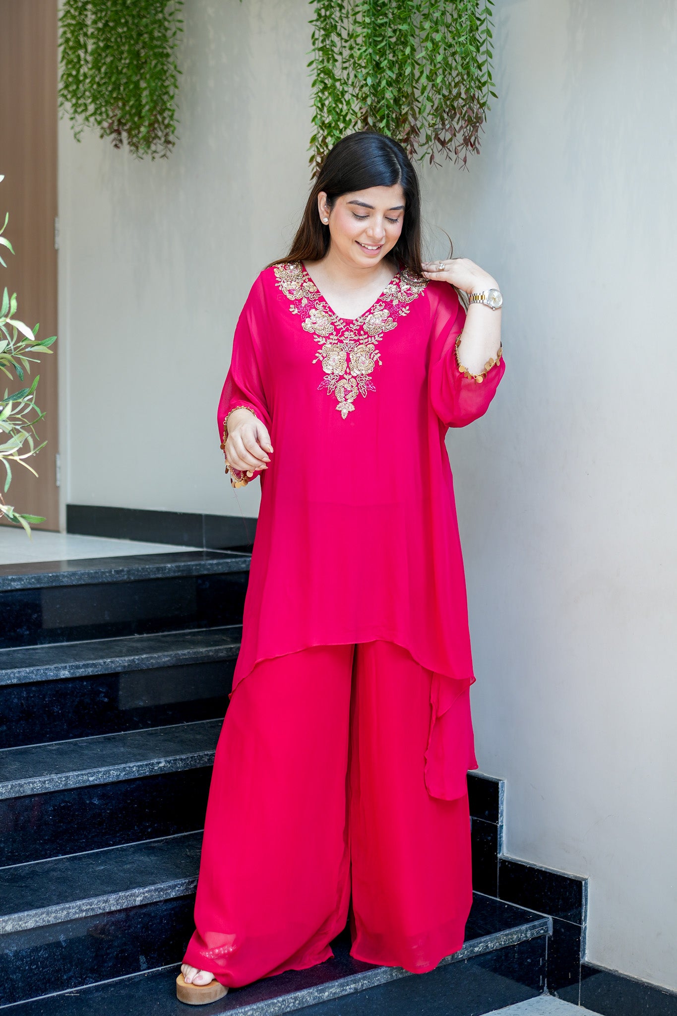 Zaira Embroidered Co ord Set