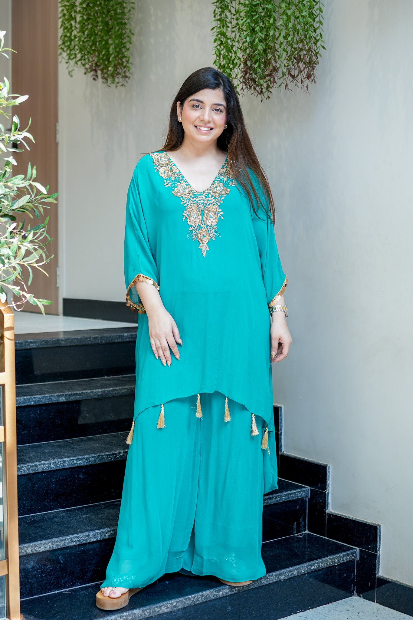 Zaira Embroidered Co ord Set