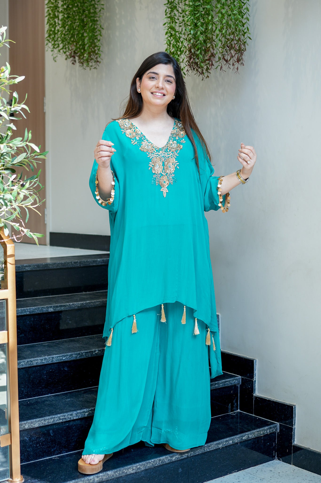 Zaira Embroidered Co ord Set