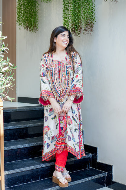 Kridha Embroidered Chogha Set