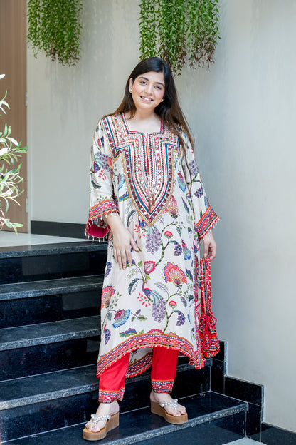 Kridha Embroidered Chogha Set