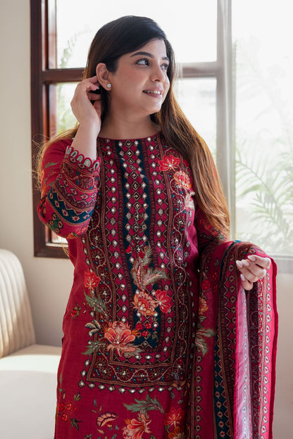 Reyat Floral Printed Suit Set