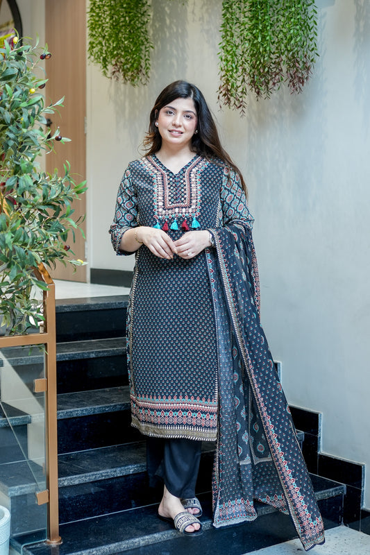 Leena Printed Suit Set