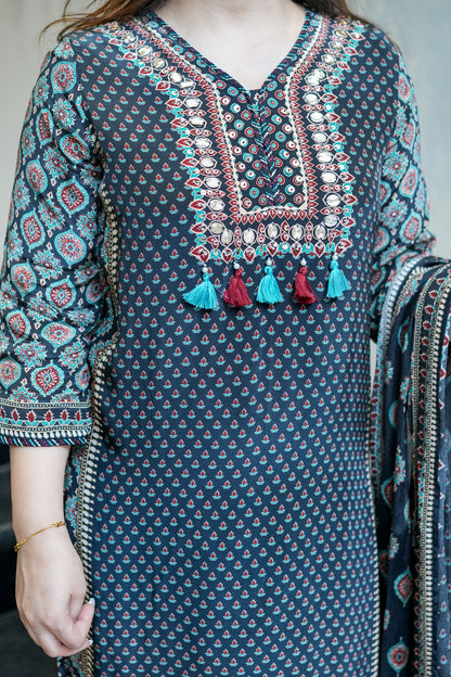 Leena Printed Suit Set