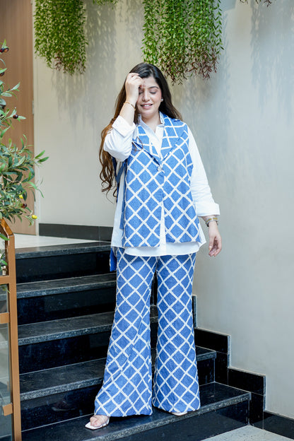 Elara Tencel Denim Three Piece Co ord