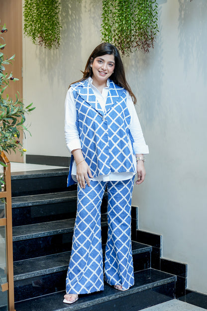 Elara Tencel Denim Three Piece Co ord