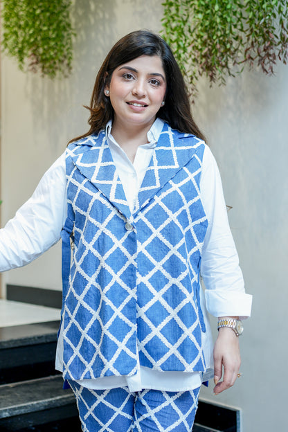 Elara Tencel Denim Three Piece Co ord