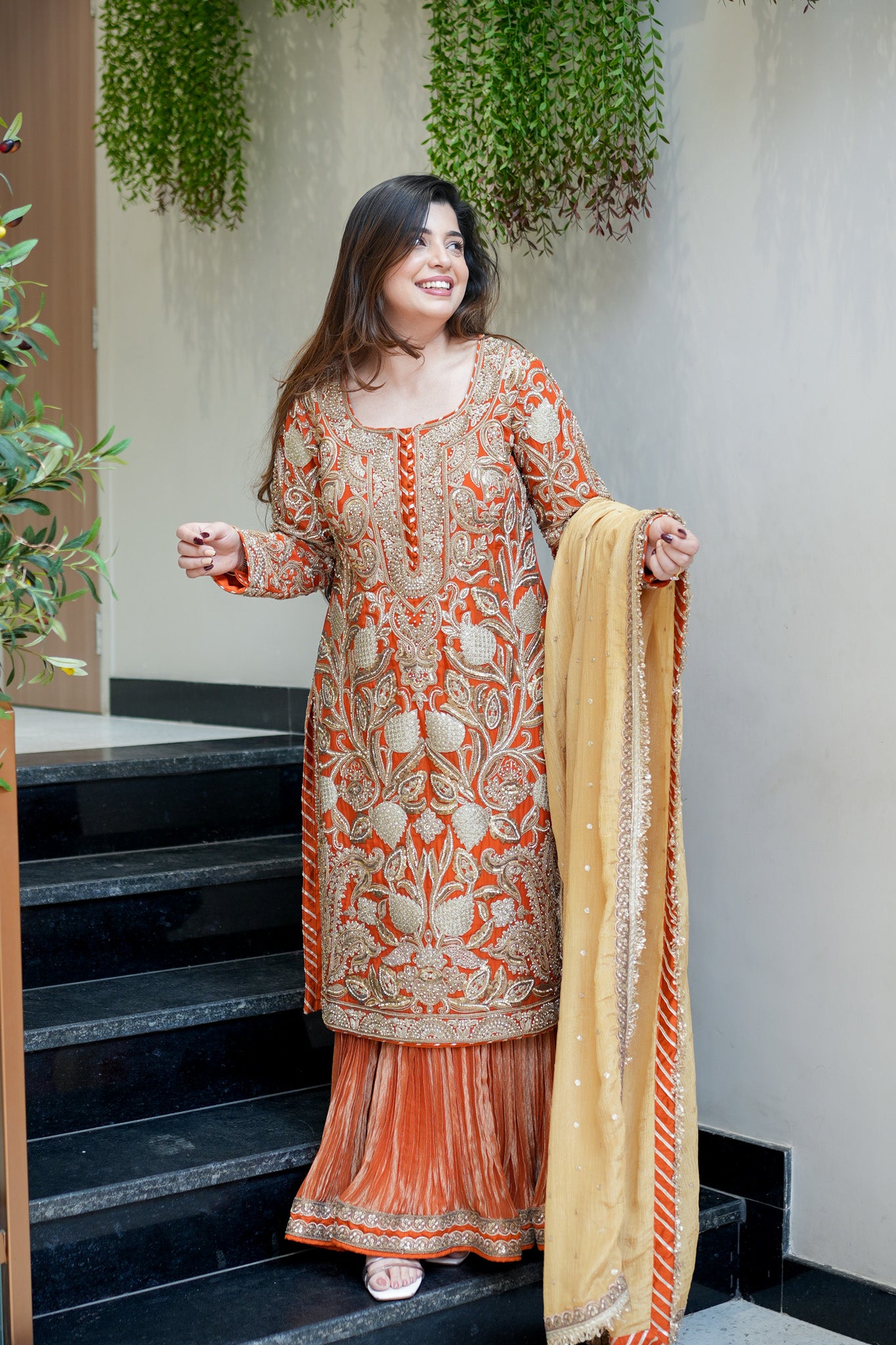 Yuvisha Hand Embroidered Suit Set