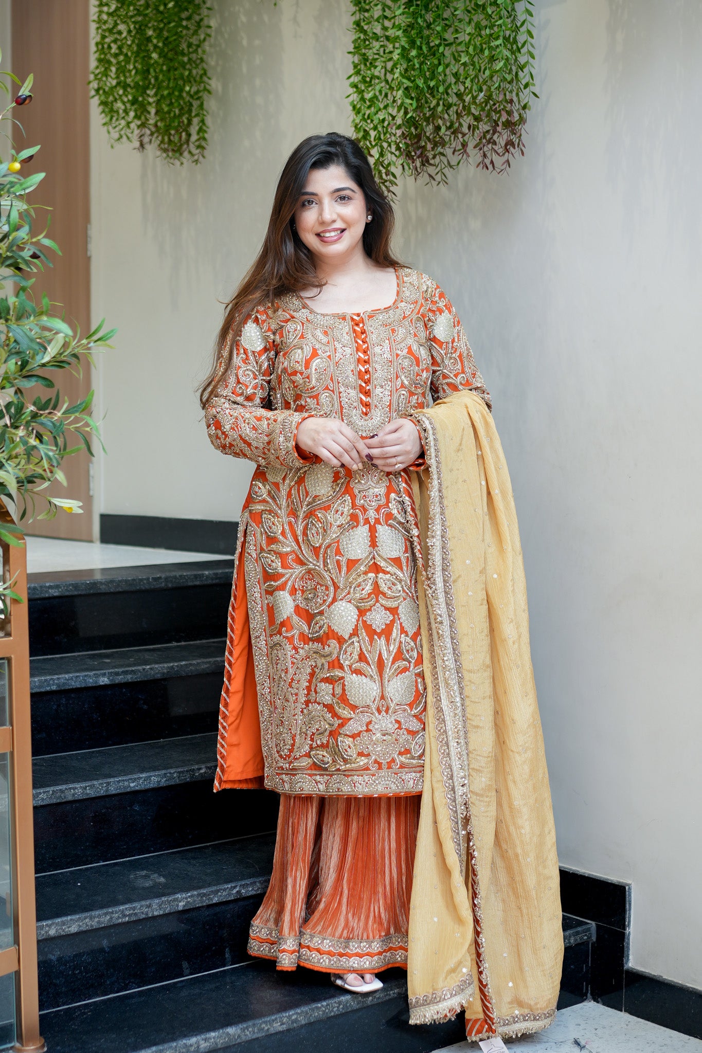 Yuvisha Hand Embroidered Suit Set