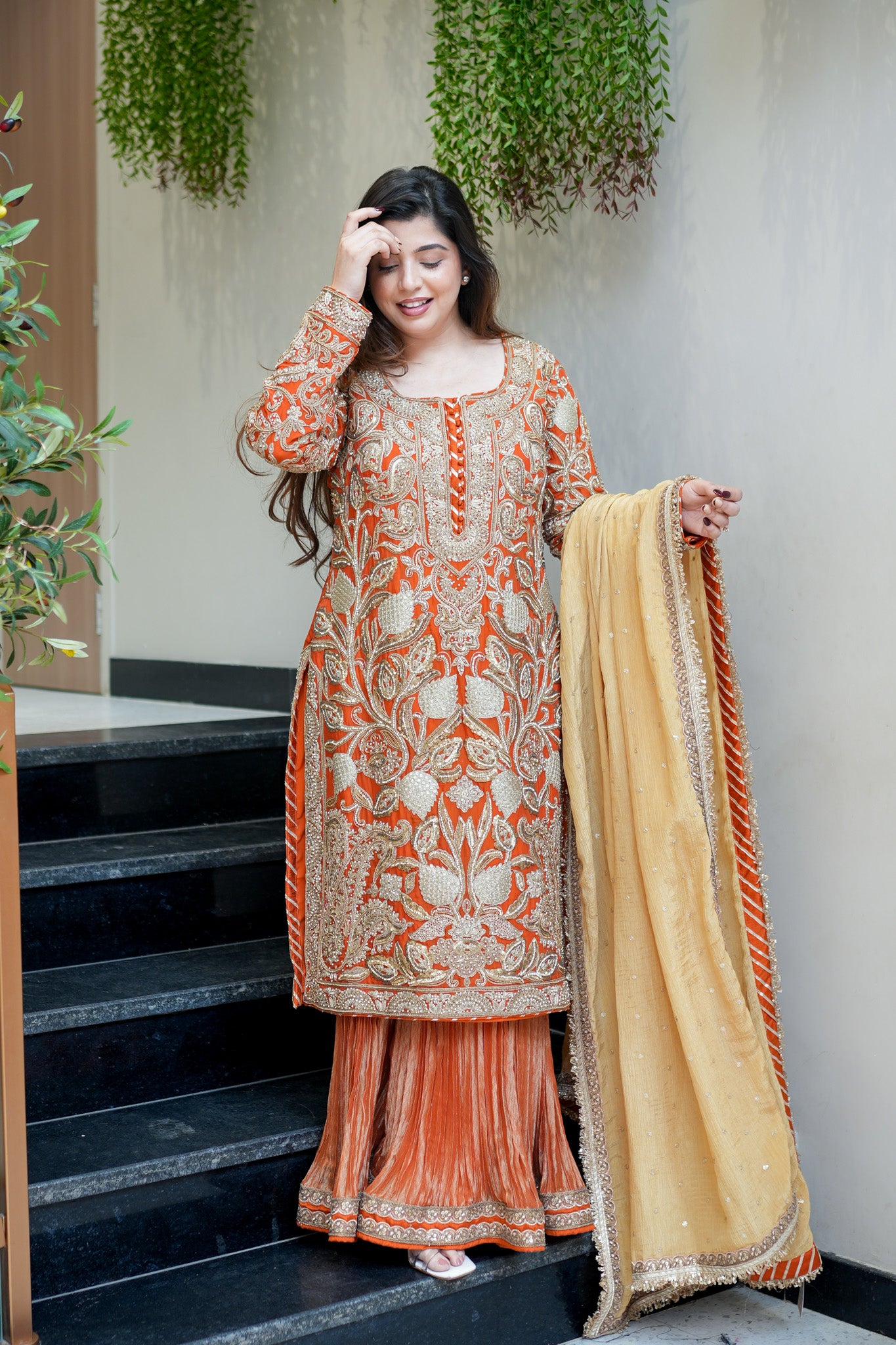 Yuvisha Hand Embroidered Suit Set