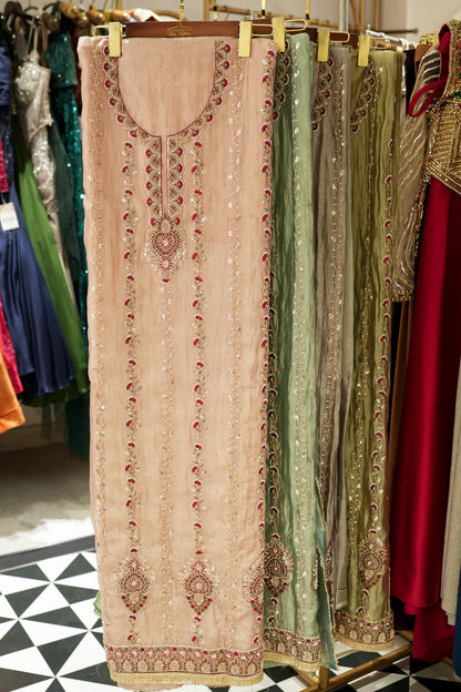 Trisha Hand Embroidered Unstitched Suit Set
