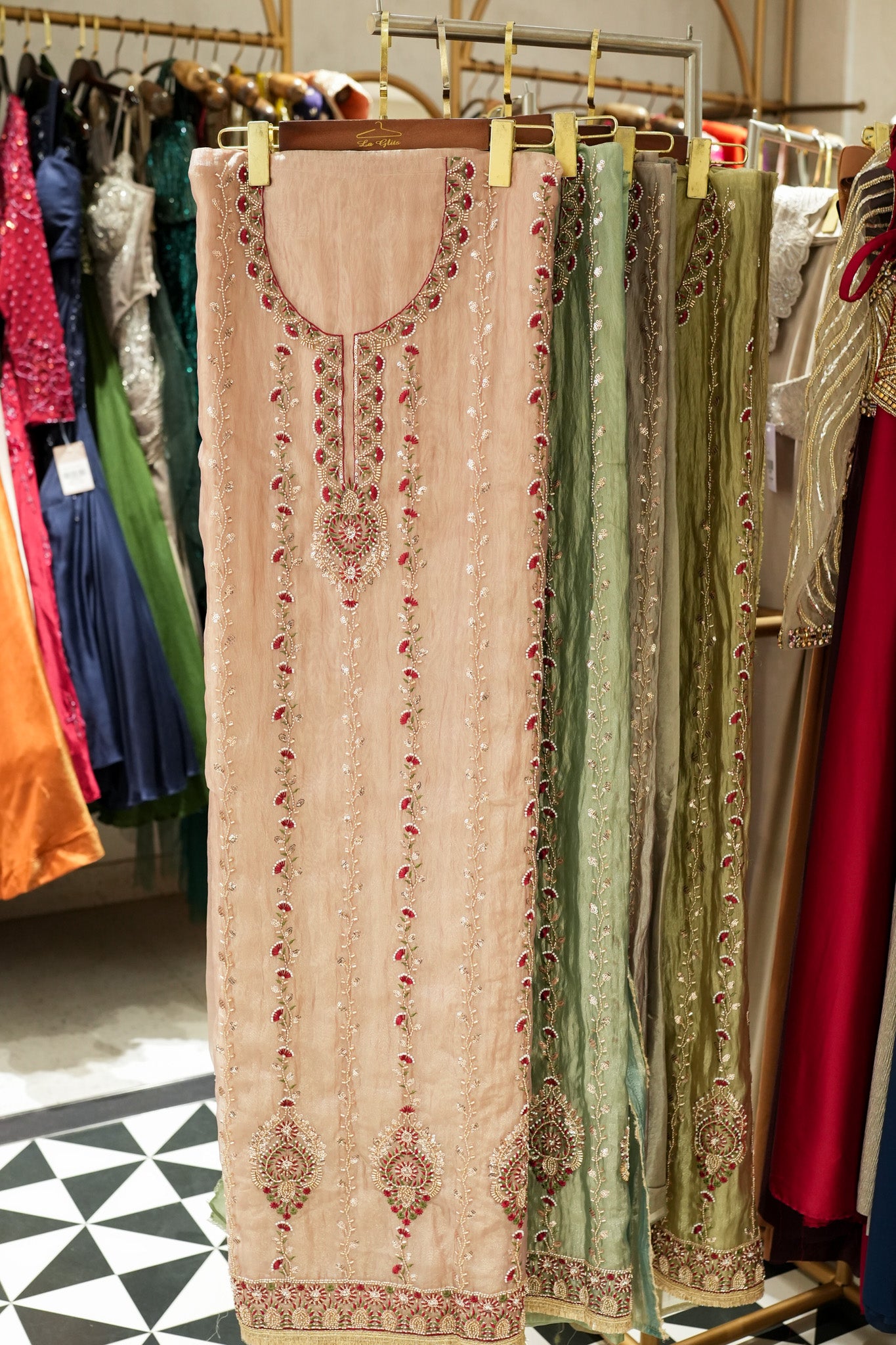 Trisha Hand Embroidered Unstitched Suit Set