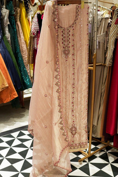 Trisha Hand Embroidered Unstitched Suit Set