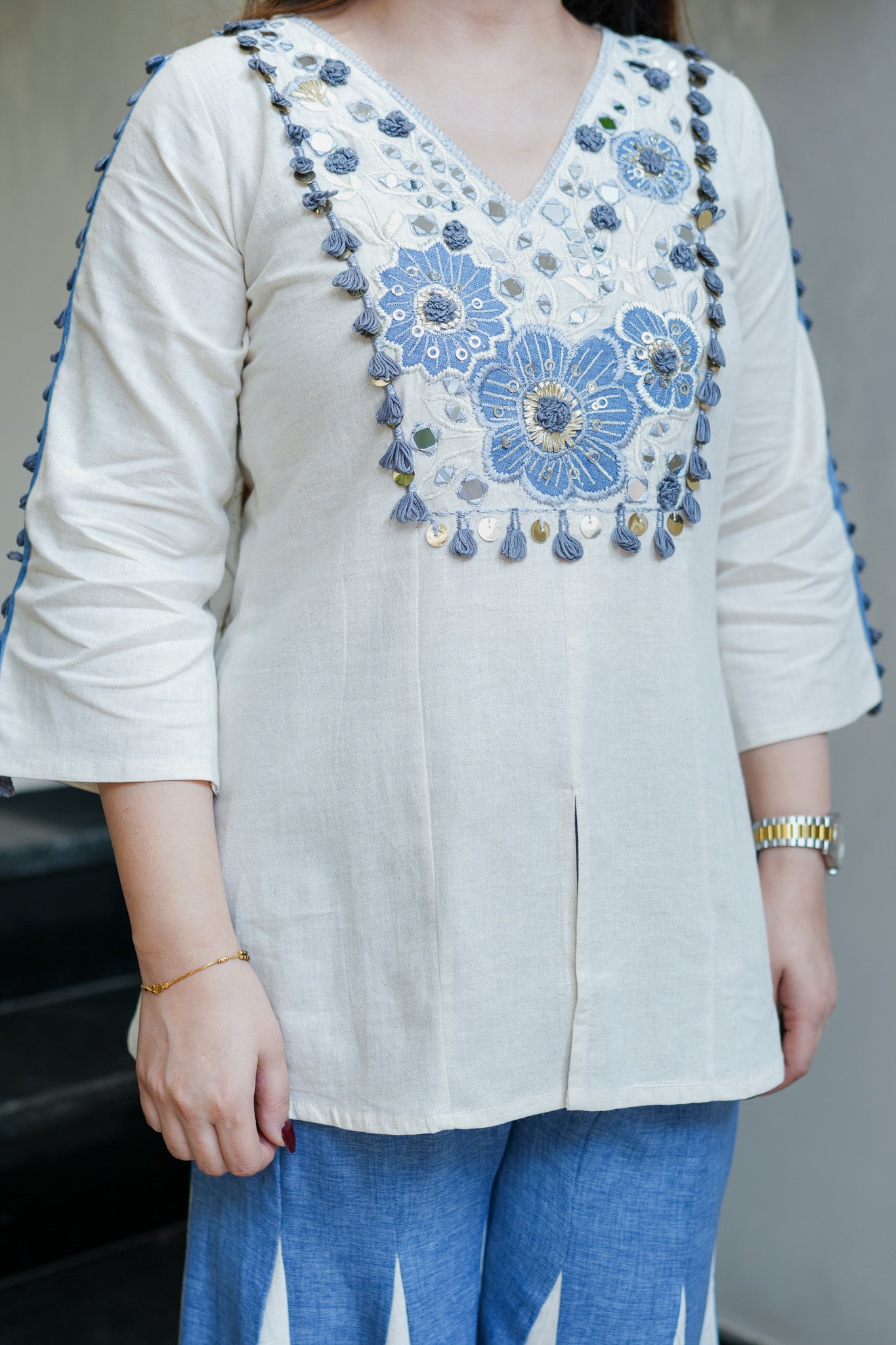 Lehri Embroidered Co ord Set