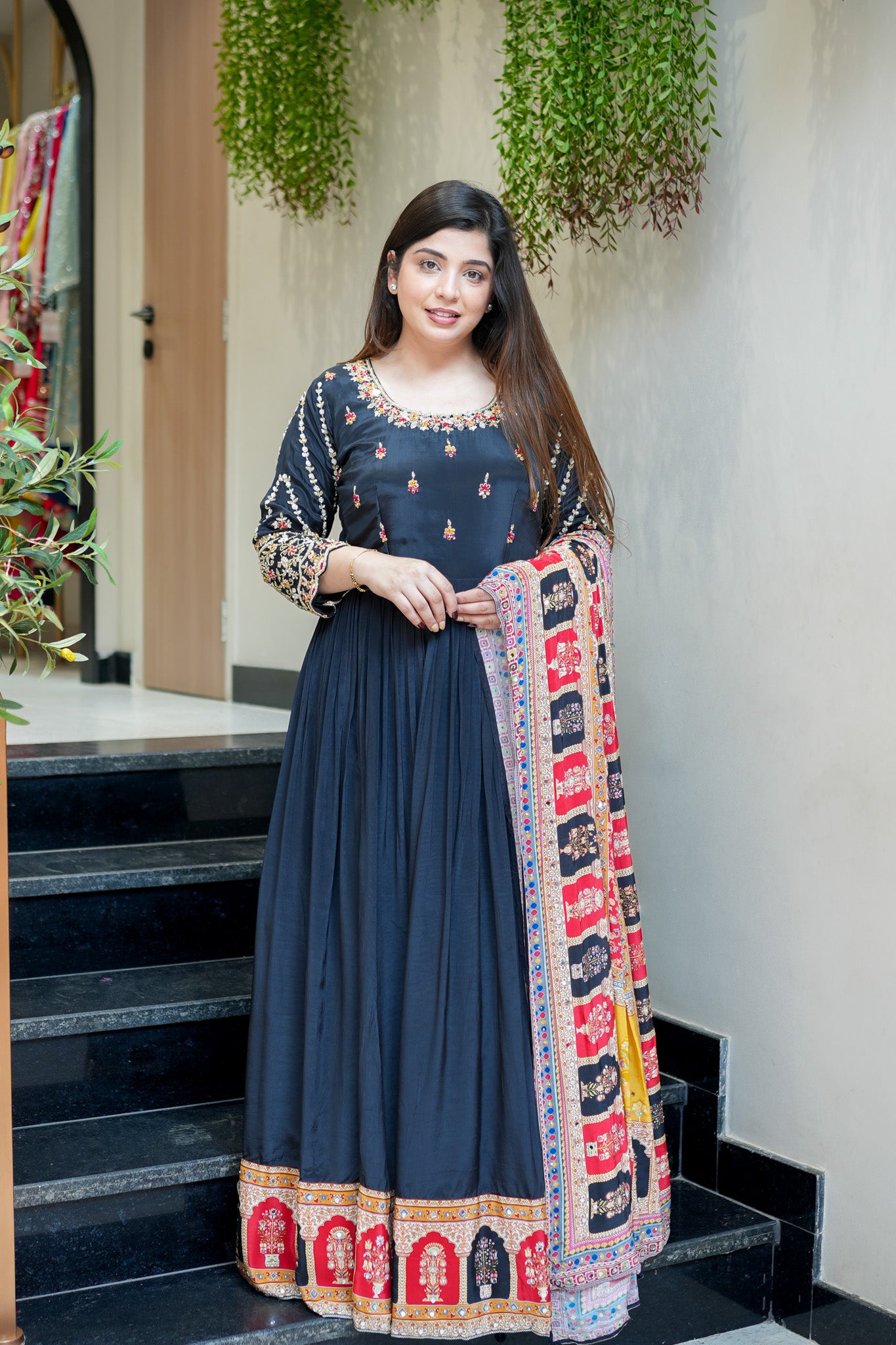 Nira Embroidered Anarkali