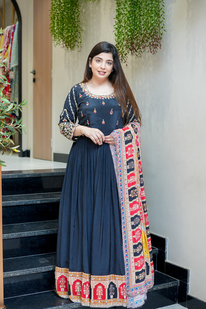 Nira Embroidered Anarkali