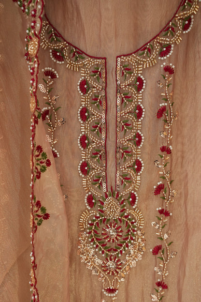 Trisha Hand Embroidered Unstitched Suit Set