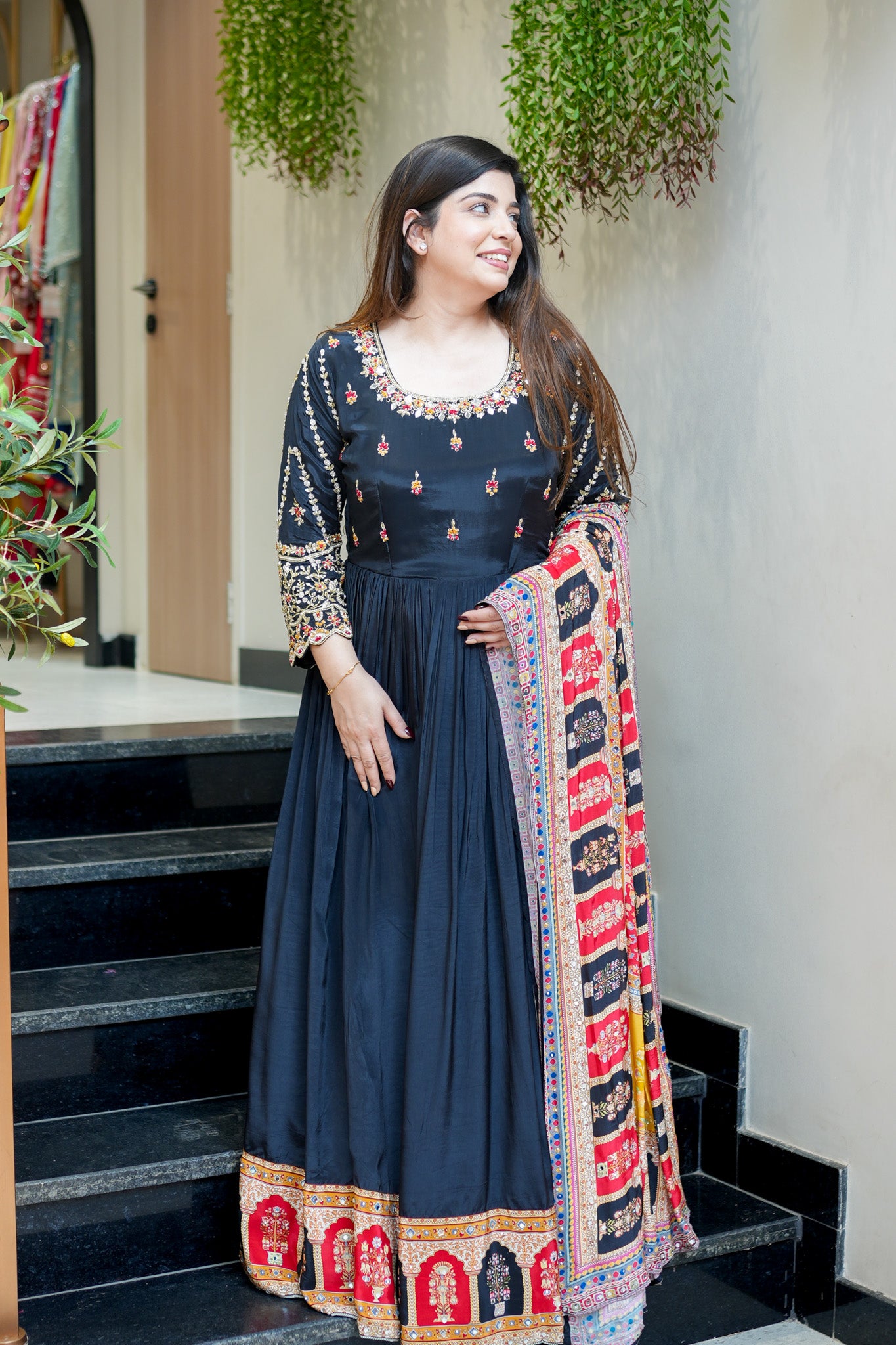 Nira Embroidered Anarkali
