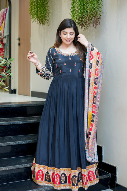 Nira Embroidered Anarkali