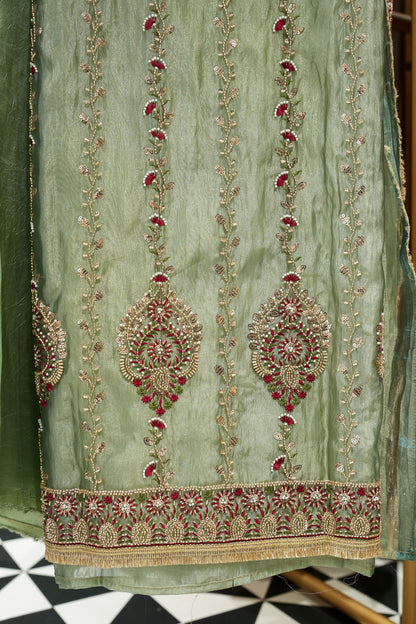 Trisha Hand Embroidered Unstitched Suit Set